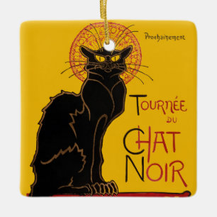 Theophile Steinlen - Le Chat Noir Vintage Keramikornament