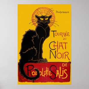 Theophile Steinlen - Le Chat Noir Vintage Plakat
