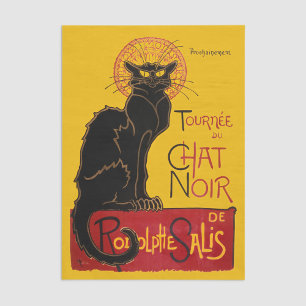 Theophile Steinlen - Le Chat Noir Vintage Seidenpapier