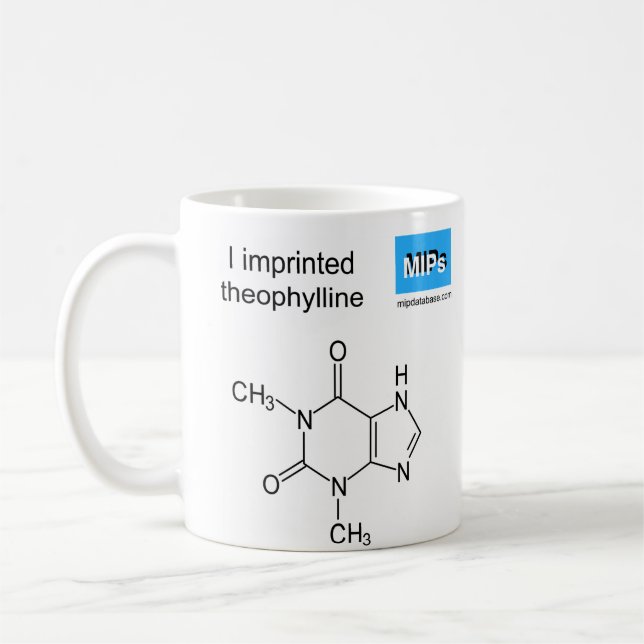 Theophyllin-Template-Tasse Tasse (Links)