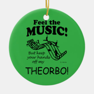 Theorbo Feel Musik Keramik Ornament