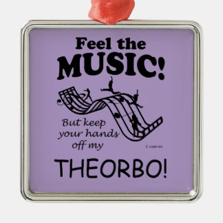 Theorbo Feel Musik Ornament Aus Metall
