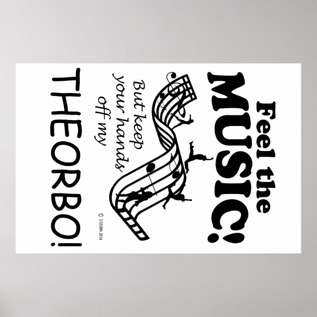 Theorbo Feel Musik Poster (Vorne)