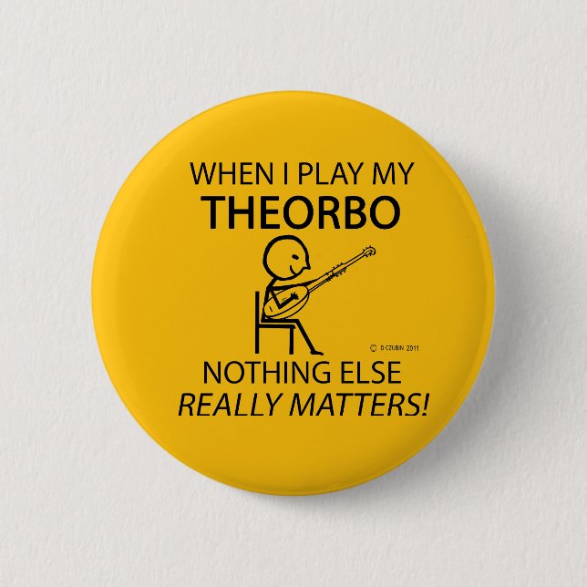 Theorbo Nichts Wichtiges Button (Vorderseite)