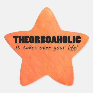 Theorboaholic Life Star Sticker