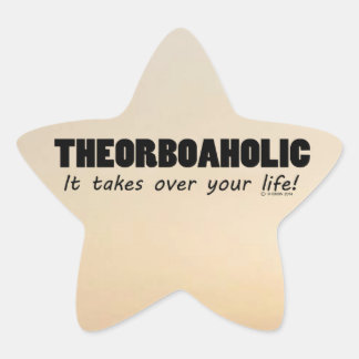 Theorboaholic Life Star Sticker