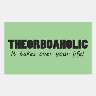Theorboaholischer Aufkleber