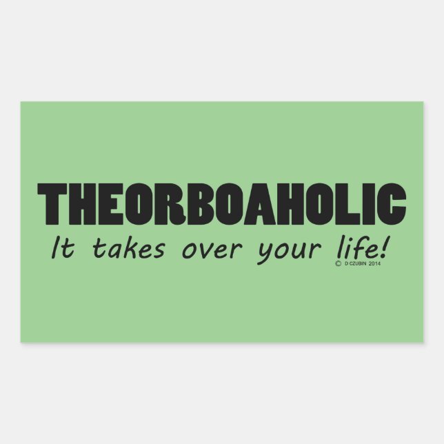 Theorboaholischer Aufkleber (Vorderseite)