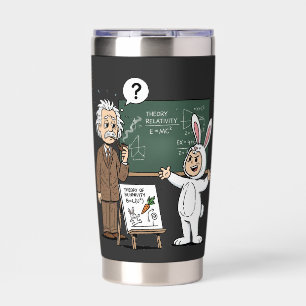Theorie der Bunnivität Lustiger Bunny Nerd Humor Thermobecher