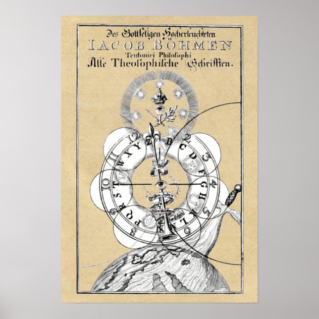 Theosophische Schriften von Jacob Boehme Poster (Vorne)