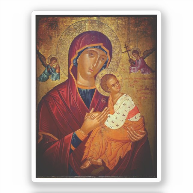 Theotokos Amolyntos Aufkleber (Vorderseite)