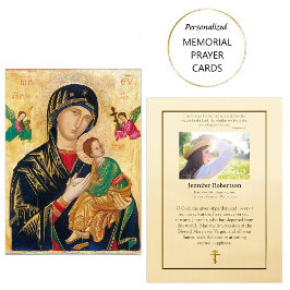 Theotokos (Jungfrau Mary) Beerdigungskarte Platzkarte