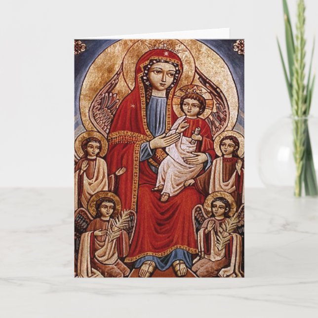 Theotokos mit Christus-Kind Karte (Vorderseite)