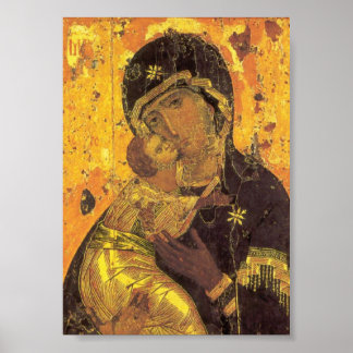 Theotokos of Vladimir Poster