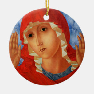 Theotokos-Ornament Keramikornament