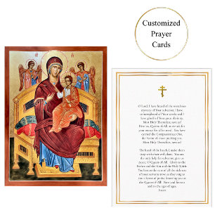 Theotokos Pantanassa Orthodoxe Gebetskarte Platzkarte