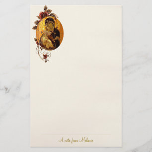 Theotokos von Wladimir Orthodox Christliche Angewo Briefpapier