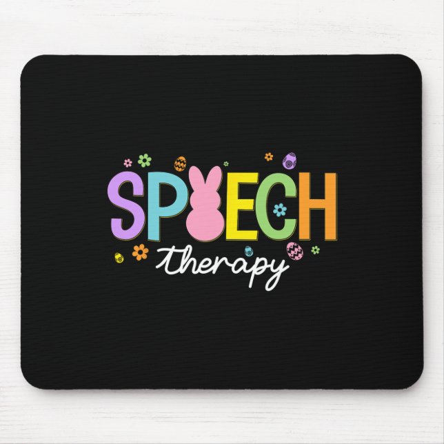 Thera Bunny Speech Therapist Ostertagssprecherin Mousepad (Vorne)