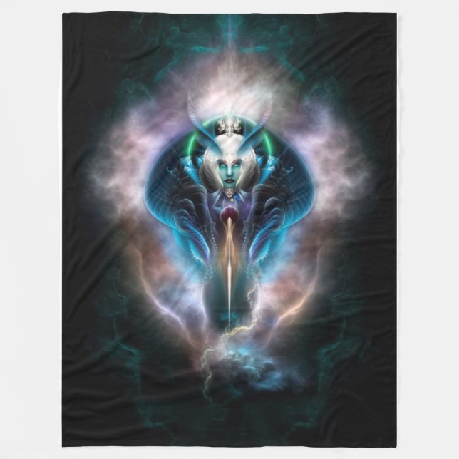 Thera The Ethereal Queen Fleece Blanket (Vorderseite)