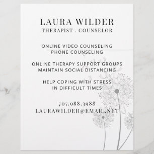 Therapeut Berater Online Oder Per Telefon Flyer