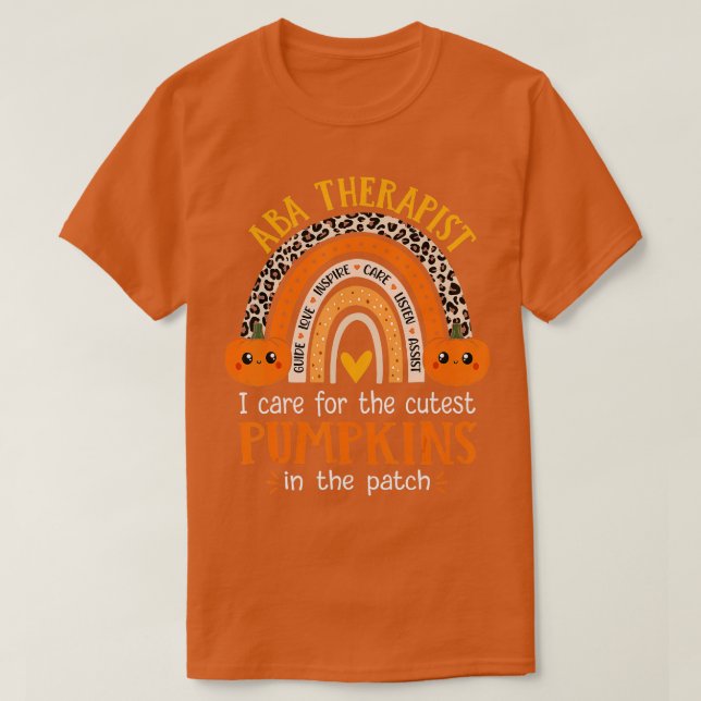 Therapeut für angewandte Verhaltensanalyse Hallowe T-Shirt (Design vorne)