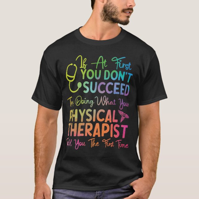 Therapeut für Physiotherapie, wenn T-Shirt (Vorderseite)