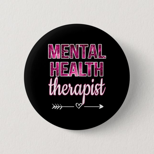 Therapeut für psychische Gesundheit Button (Vorderseite)