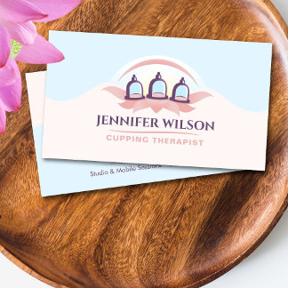 Therapeut für Schröpftherapie Lotus Holistic Visitenkarte
