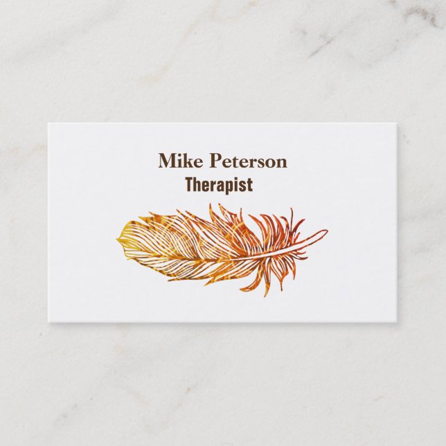 Therapeut-kundenspezifische UVmattVisitenkarte Visitenkarte (Vorderseite)