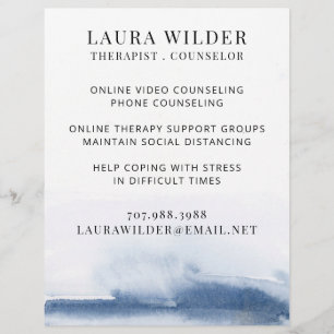 Therapeut online oder per Flyer