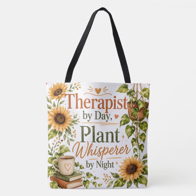 Therapeut Pflanzenflüsterer, Sonnenblumen  (Vorderseite)