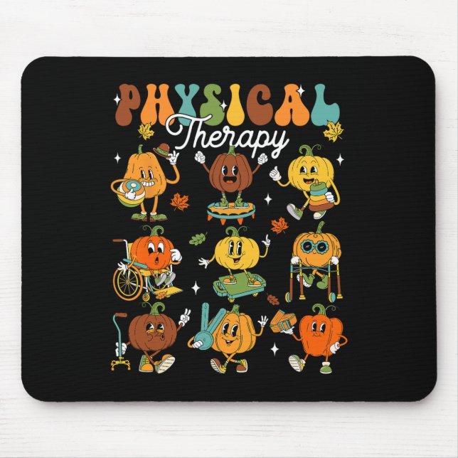 Therapeut Pumpkin Herbst Thanksgi Mousepad (Vorne)