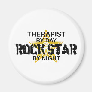 Therapeut-Rockstar bis zum Nacht Magnet