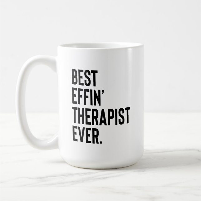 Therapeut, Therapeut Tasse, Therapeut schätzen Kaffeetasse (Links)
