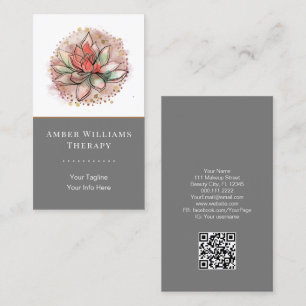 Therapeutikum-Spa-Sukkulente-Yoga-Heilung- QR-Code Visitenkarte