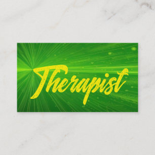 Therapeutin Bright Green Visitenkarte