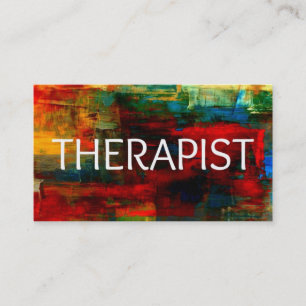 Therapeutin Colorful Business Card Visitenkarte