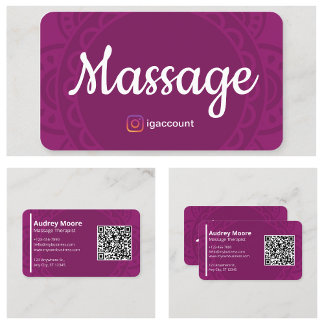 Therapeutin Massage Reiki Reflexologie Chiroprakti Visitenkarte