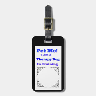 Therapeutische Hunde in der Ausbildungsplatzform Gepäckanhänger