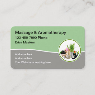 Therapeutische Massage Aromatherapie Visitenkarte