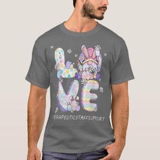 Therapeutische Mitarbeiter unterstützen Niedlichen T-Shirt