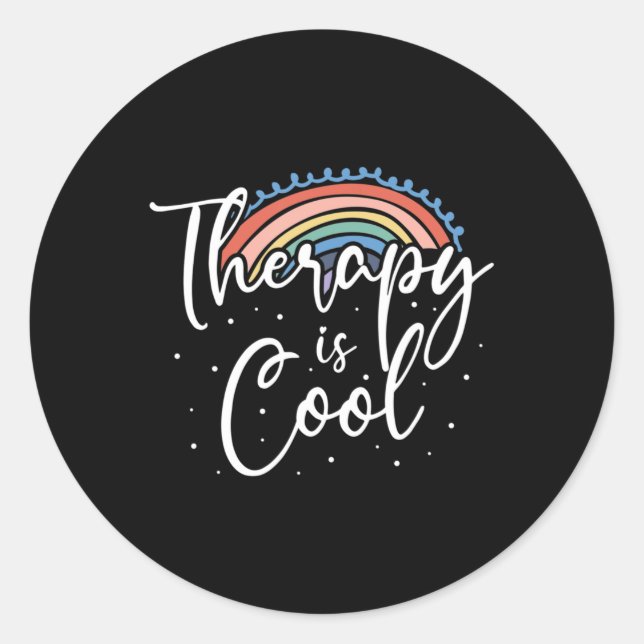 Therapie Bewusstsein für Stabilität Bewusstsein Runder Aufkleber (Vorderseite)