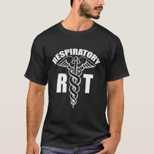 Therapie der Atemwege Weiße Vorder- und Rückseite T-Shirt