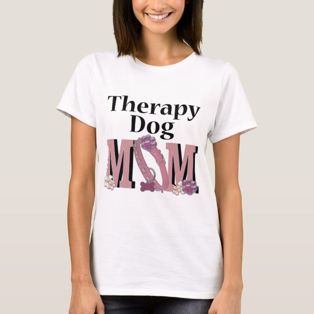 Therapie-Hund-MAMA T-Shirt (Vorderseite)