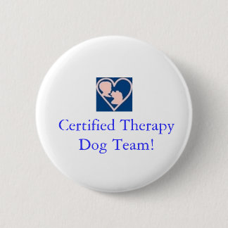 Therapie-Hundegrundlage Knopf-Zugelassenes Team Button