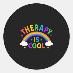 Therapie ist cool ! beende das Stigma psychische G Runder Aufkleber