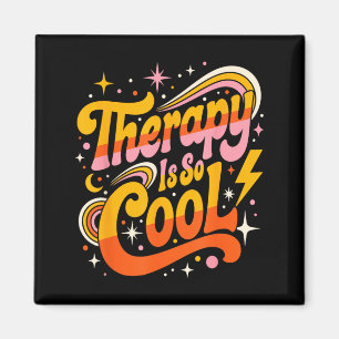 Therapie ist Cool Gesunder Geist Positive Einstell Magnet