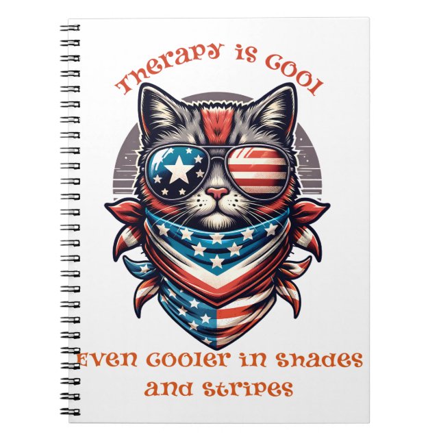 Therapie ist Cooler T - Shirt - Bewusstsein für ps Notizblock (Vorderseite)