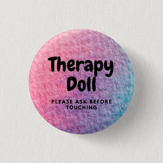 Therapie Reborn Button Bitte vor der Berührung fra (Vorderseite)