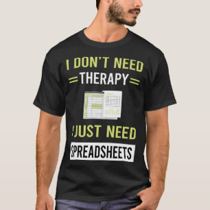 Therapie-Tabellenkalkulation Tabellen T-Shirt